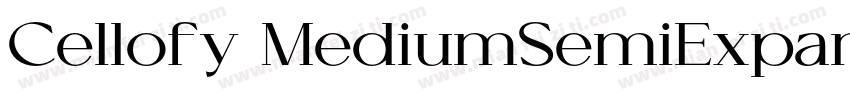 Cellofy MediumSemiExpanded字体转换